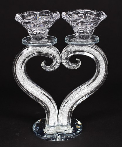 Crystal unity candle - candle, holder