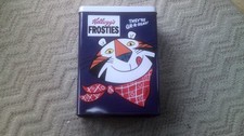 FROSTIES TIN - (TONY THE TIGER ) CEREAL TIN - FRENCH EXAMPLE = RARE