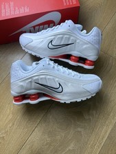 Nike Shox R4 White/Red Size 6