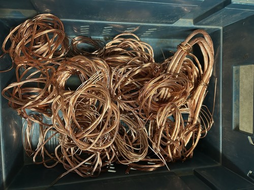 Over 5kg scrap copper wire - 3.5kg,