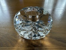 1 x Crystal Cut Tea Light Holder -  2.5” wide