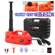Electric Hydraulic Car Jack Kit 5 Ton 12V Portable Lift Range 45 cm Floor Jack