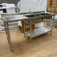 Double Bowl Commercial Sink