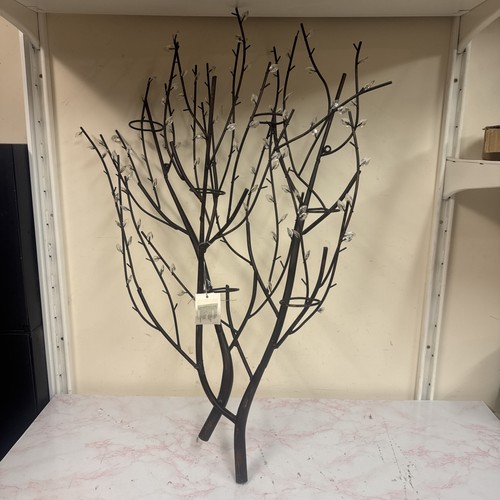 Large brown metal tree design - brown,
