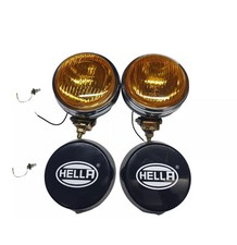 2x HELLA AMBER YELLOW LENS