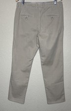 Zara Mens Beige Chino Pants Size 34 Cotton Blend Tapered Fit