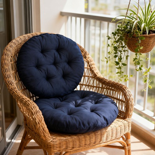 Set solid round cushion - solid,