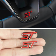 3D Metal Car Logo ST Steering Wheel Badge for Ford Focus 2 3 K2 MK3 MK7 Kuga Pum