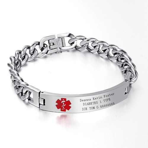 Men medical alert chain - men,