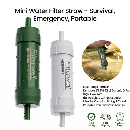 Mini water filter straw - water,