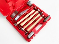 Auto Body Panel Beating Repair Tool Hammer Kit 9pc Hickory Dollys Quality Tools