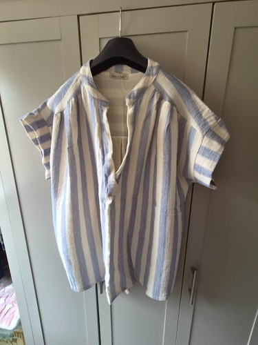 Blie cream cheesecloth top - blie,