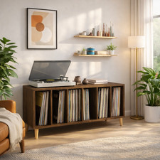 Record Player Stand Cabinet