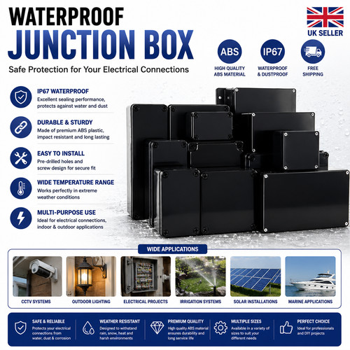 Waterproof junction box abs - junction,