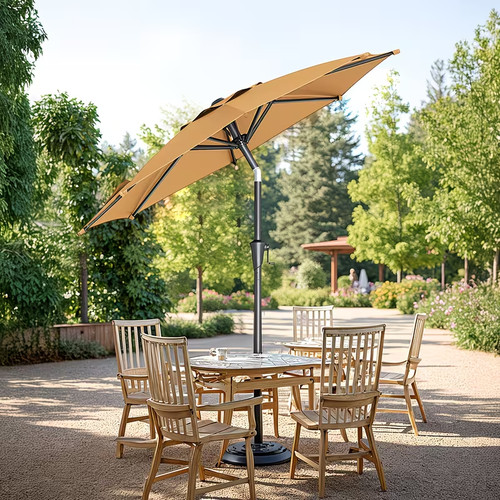 Large parasol garden table - large,