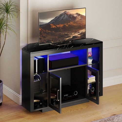Black rgb led corner stand - rgb,
