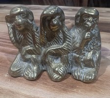 Brass Three Wise Monkeys