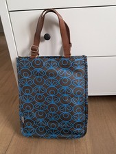 Orla Kiely Brown and Blue Tote