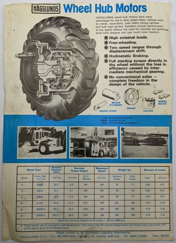 Hagglunds wheel hub motors - wheel,