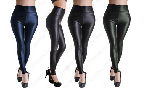 Ladies wet look plus size - look,