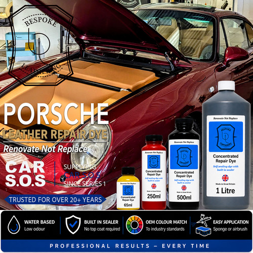Porsche car leather seat - seat, dye