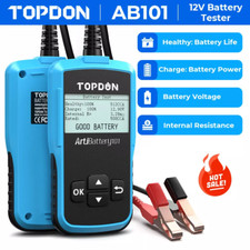 2025 NEW! TOPDON 12V Car Load Battery Tester Digital Analyzer Tester LCD Screen
