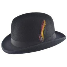100% Wool Bowler Hat Fashion