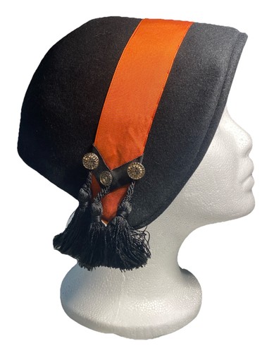 Vintage ladies hat 1950s black - vintage,