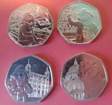 Paddington Bear 50p Coins - Set of 4  from sealed bags-unc