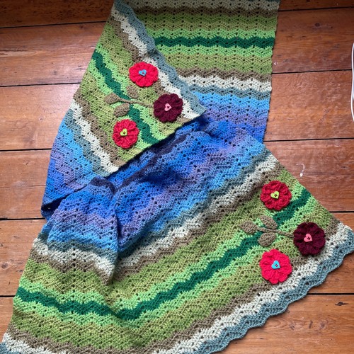 Handmade crochet blanket - handmade,