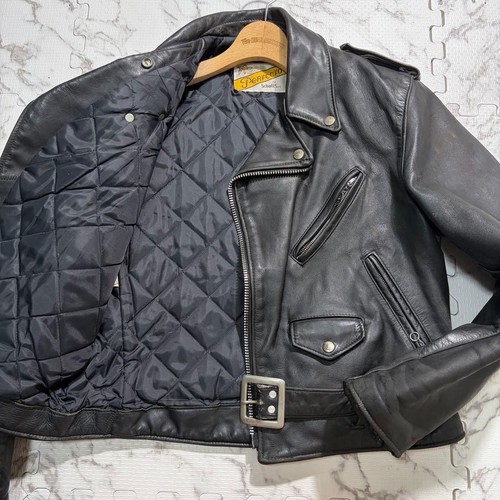 Schott 618 black leather - schott,