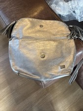 Owen Barry Silver Leather Bag