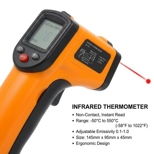 Digital infrared thermometer - digital,