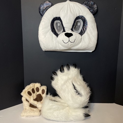 Giant panda head slipper claw - panda, head,