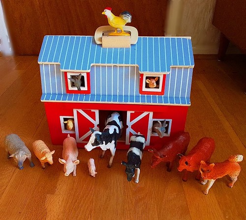 Melissa doug wooden farm - farm, barn