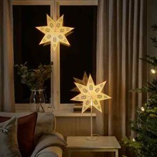 Ikea Strala Christmas Xmas star pendant light lampshades various designs NEW