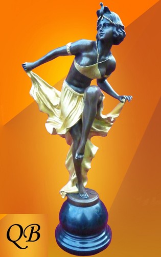 Art deco bronze figurine - art,