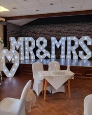 Mr & Mrs Led Light Up Letters