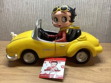 Betty Boop Yellow Sports Car Large Collectable Figurine 340214 Rare Retired NEW