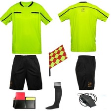 Football Referee Kit Shirt Shorts Cards Uniform Linesman Flag Fox40 Whistle