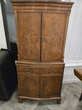 Antique Style Ornate Wood Drinks Cabinet Vgc