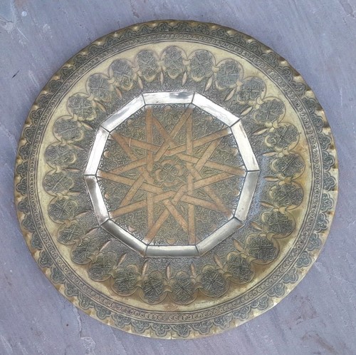 Antique oriental brass benares - oriental,