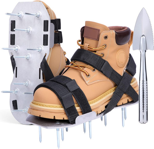 Metal lawn aerator shoes - aerator,
