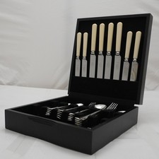 RATTAIL Pattern Mappin & Webb Silver Service 37 Piece Canteen of Cutlery Set
