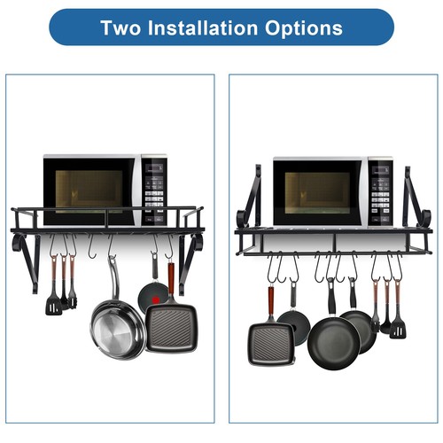 Metal hanging pan pot - hanging, rack