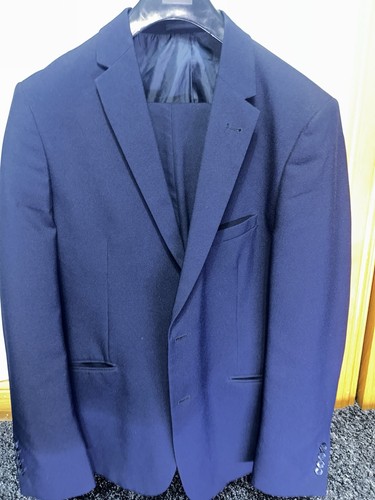 Men navy blue - men's, suit