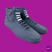 KEDS Champion Canvas Trainers, High Top, Lace up, Grey, UK 7/EU 40.5/US 9.5