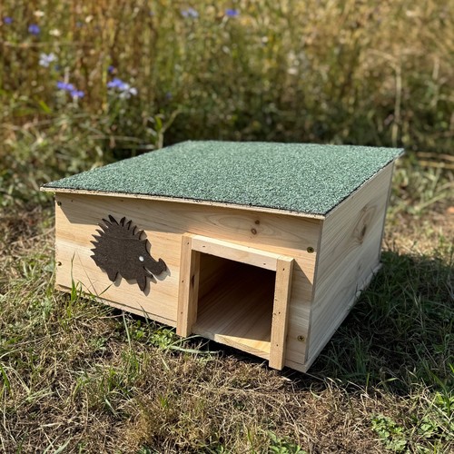 Wooden hedgehog house - hedgehog, &