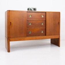 English Oak Modernist Art Deco