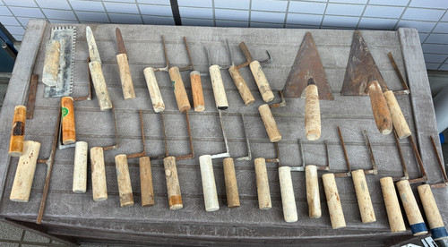 Plaster trowel working tools - plaster,